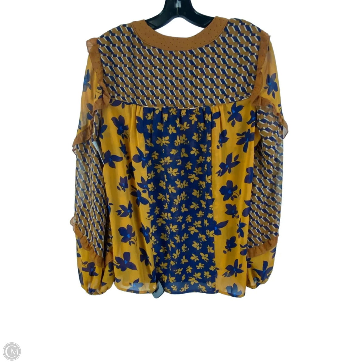 Top Long Sleeve By Cabi In Brown, Size: S