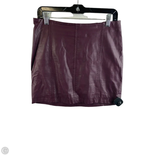 Skirt Mini & Short By Free People In Purple, Size: 6