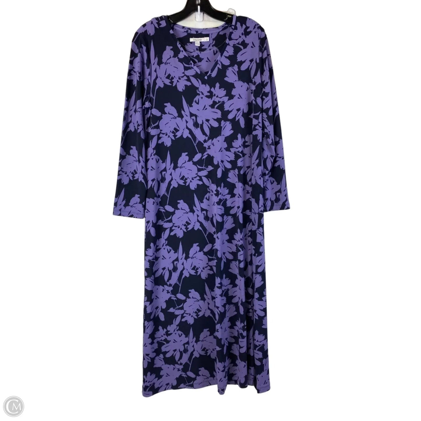 Dress Casual Maxi By Chicos In Purple, Size: M
