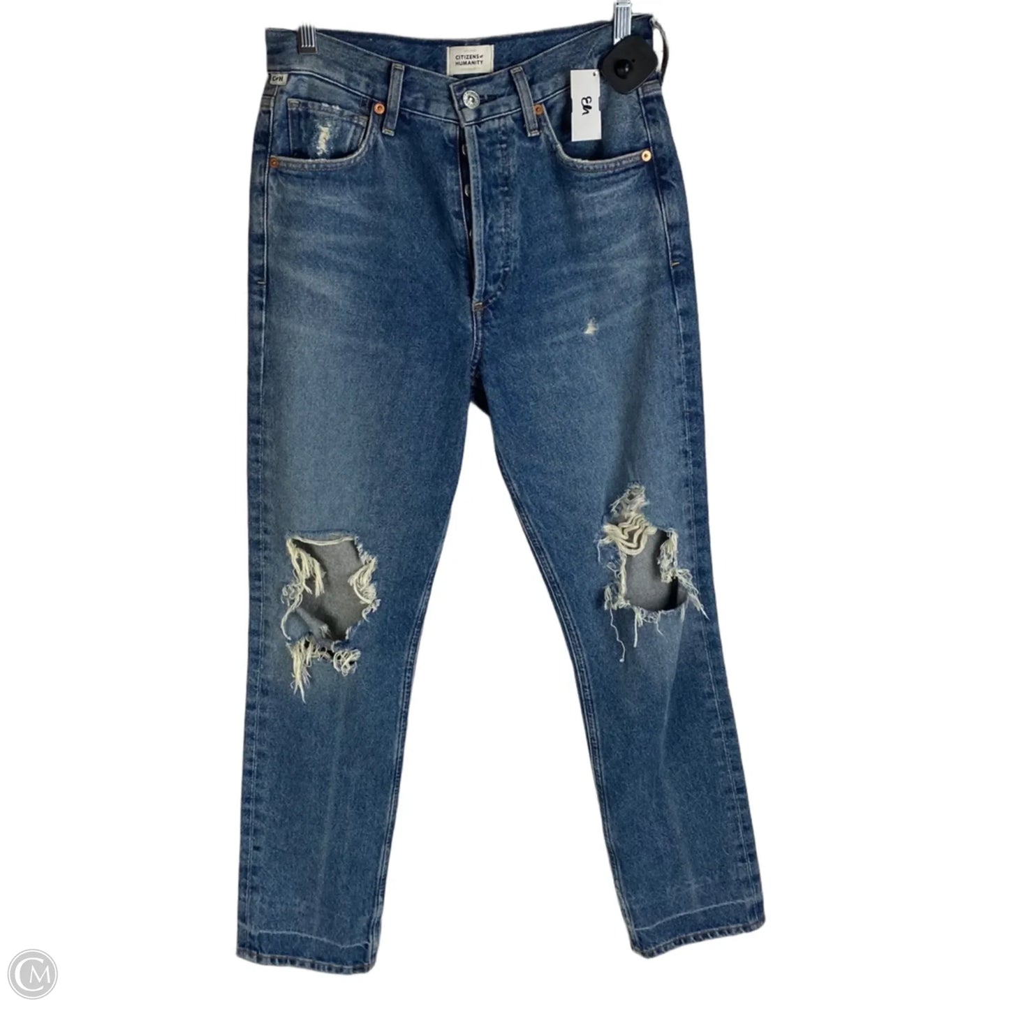 Jeans Straight By Citizens Of Humanity In Blue Denim, Size: 0