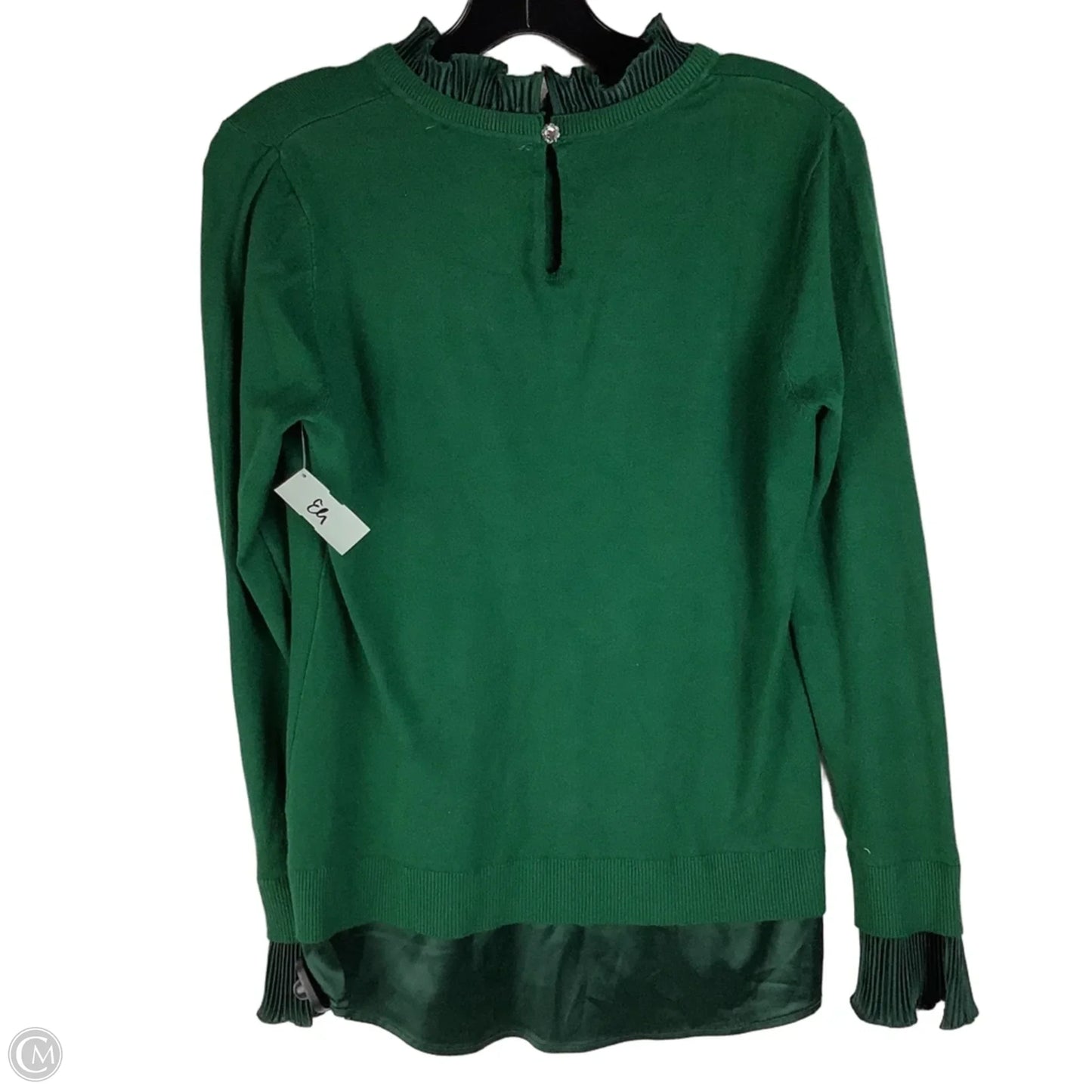 Top Long Sleeve By Sioni In Green, Size: M