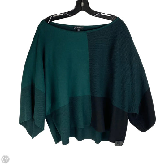 Sweater short sleeve, oversized By Eileen Fisher In Green, Size: Xl