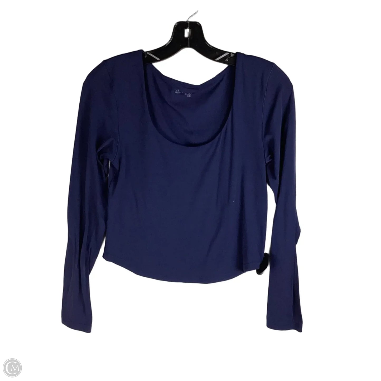 Top Long Sleeve By Aerie In Navy, Size: L