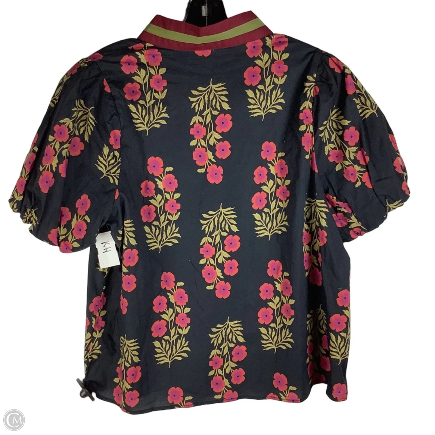 Top Short Sleeve By Entro In Floral Print, Size: L