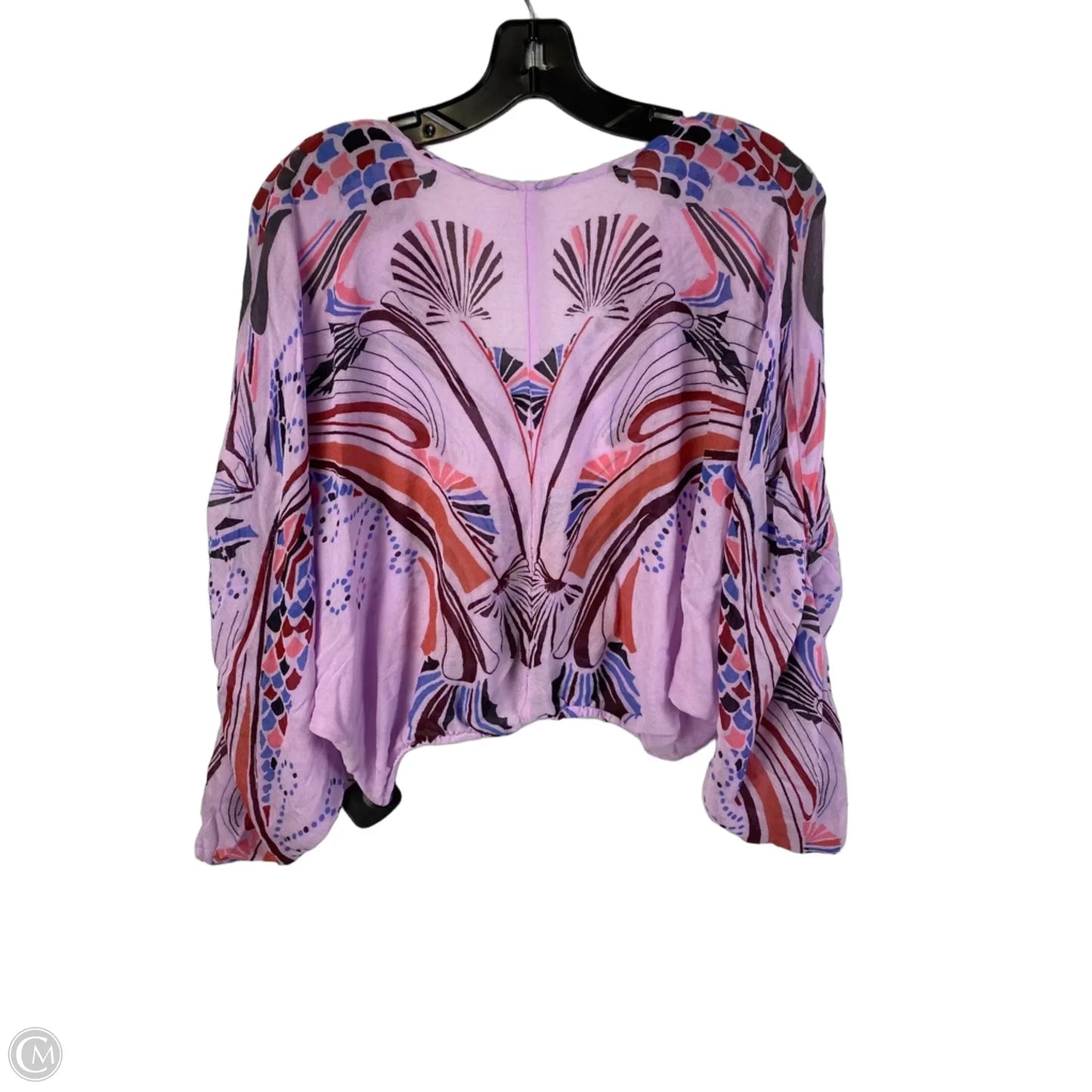 Top Long Sleeve By Free People In Purple, Size: Xs