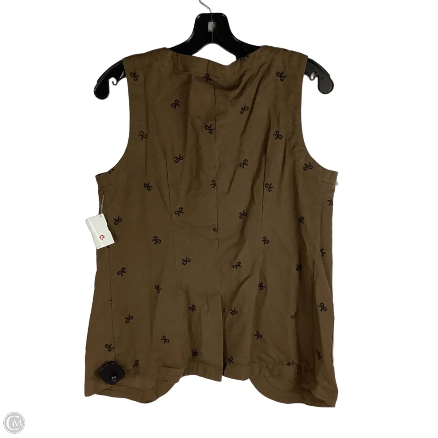 Top Sleeveless By Little Lies In Brown, Size: L