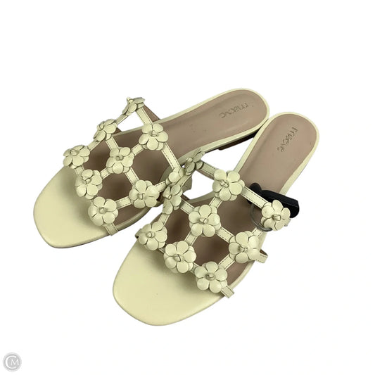 Sandals Flats By Maeve In Yellow, Size: 6.5