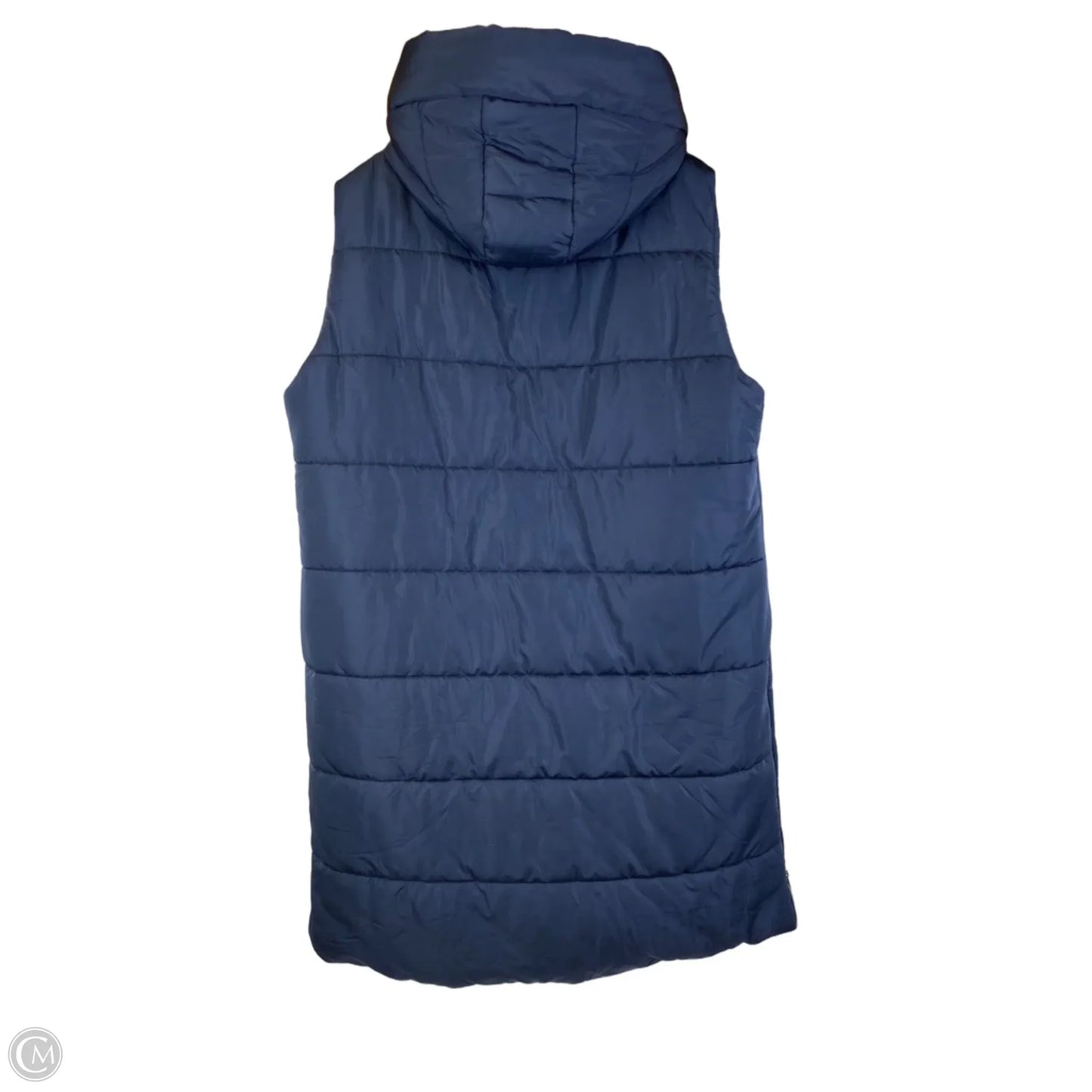 Long Vest Puffer & Quilted By Clothes Mentor In Navy, Size: 3x