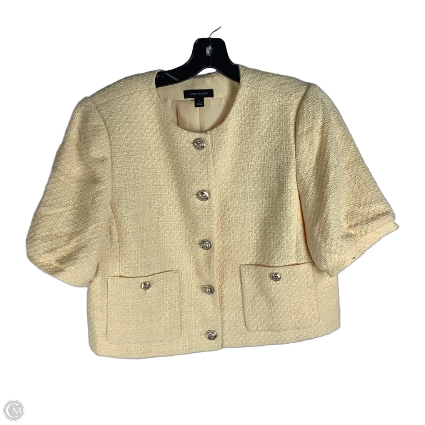 Blazer By Ann Taylor In Yellow, Size: 12
