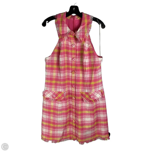 Dress Party Short By Trina Turk In Pink & Yellow, Size: 12