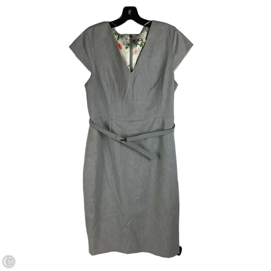 Dress Work By Ted Baker In Grey, Size: 8/10 (M/L)