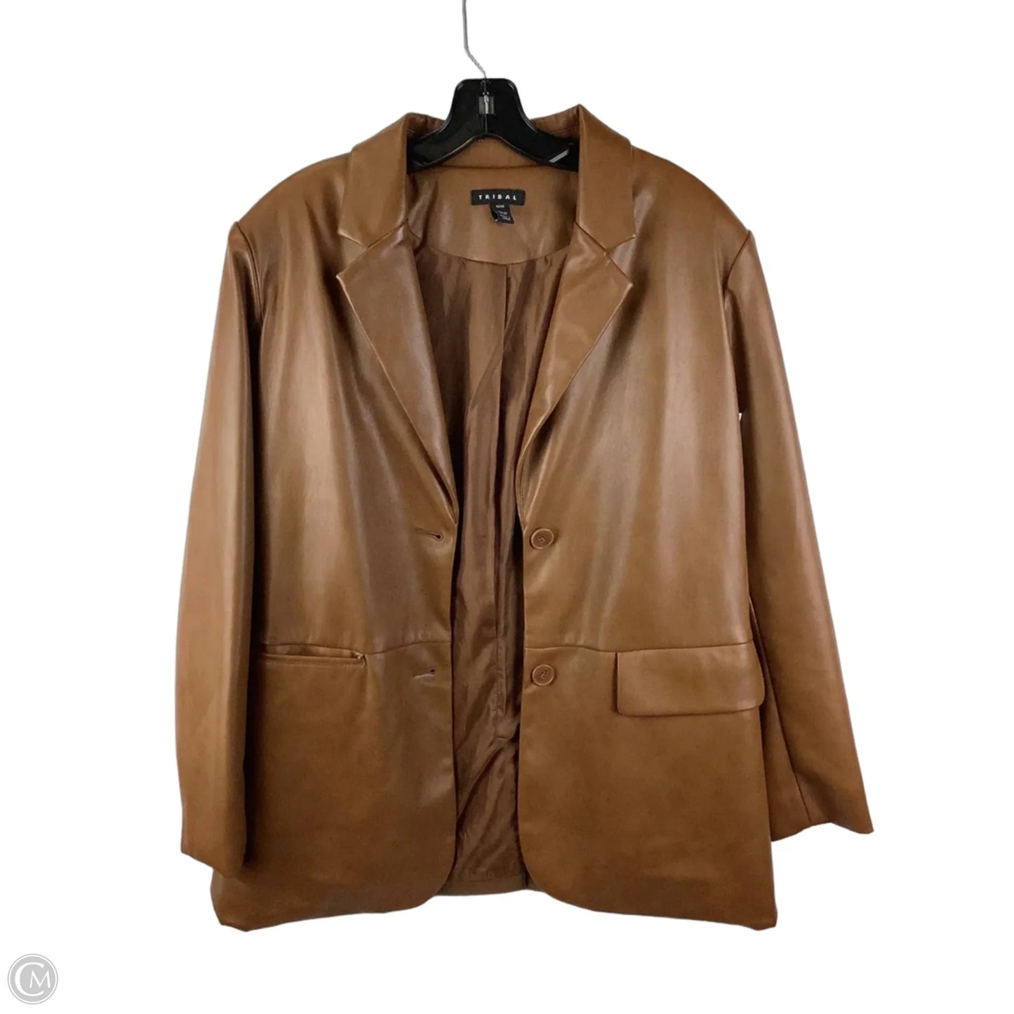 Jacket Other By Tribal In Tan, Size: M