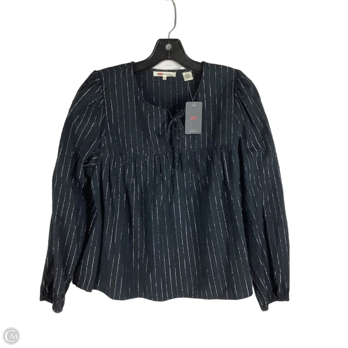 Top Long Sleeve By Levis In Black, Size: S