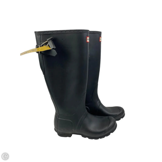 Boots Designer By Hunter In Black, Size: 7