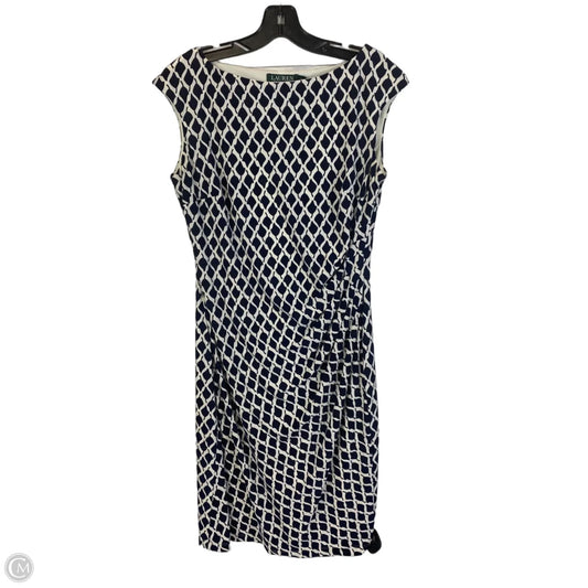 Dress Work By Lauren By Ralph Lauren In Black & White, Size: 10