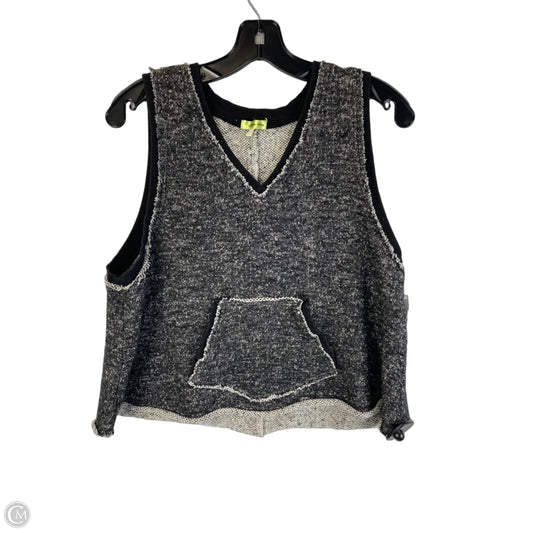 Vest Sweater By Clothes Mentor In Grey, Size: S