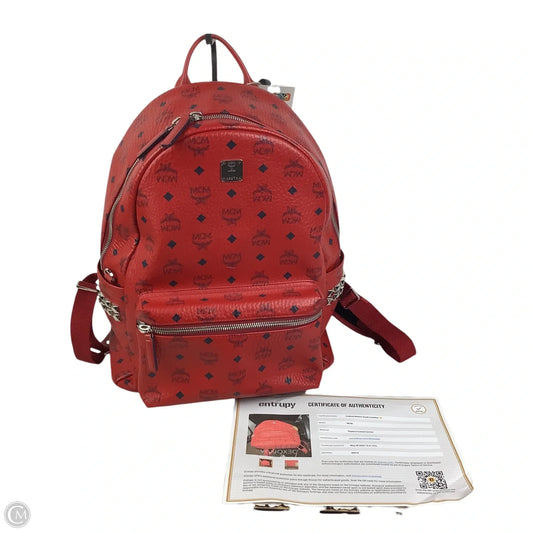 Backpack Luxury Designer By Mcm, Size: Large