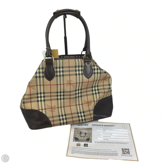 Handbag Luxury Designer By Burberry, Size: Large