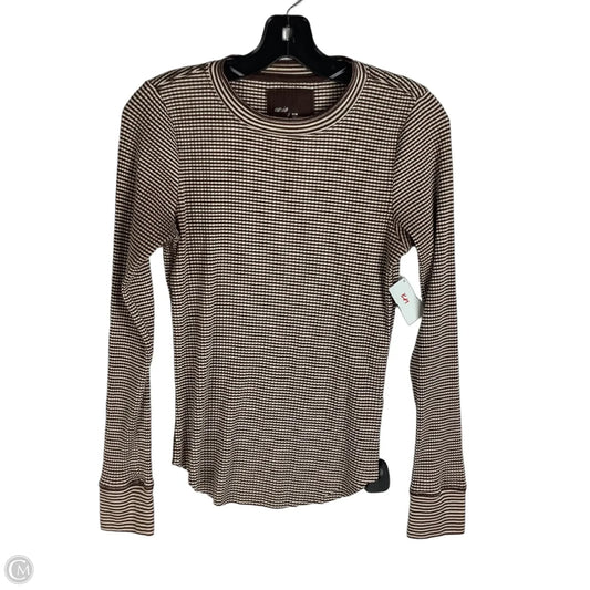 Top Long Sleeve By Aerie In Brown, Size: M