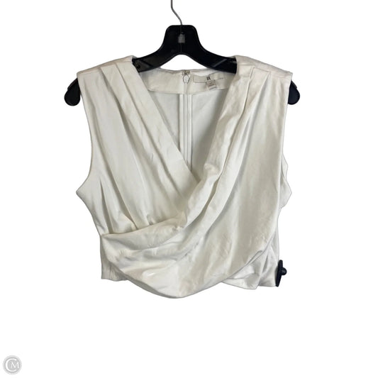 Top Sleeveless By Banana Republic In White, Size: M