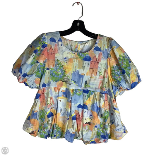 Top Short Sleeve By Entro In Multi-colored, Size: M