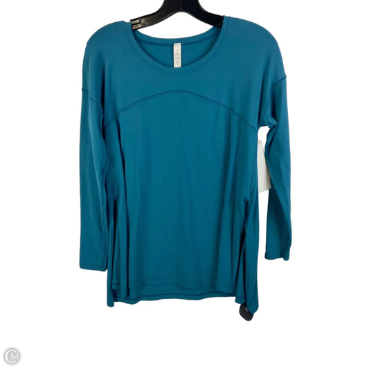 Athletic Top Long Sleeve Crewneck By Lululemon In Blue, Size: 2