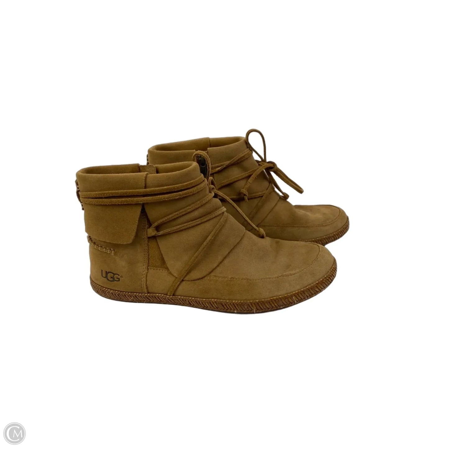 Boots Designer By Ugg In Brown, Size: 10