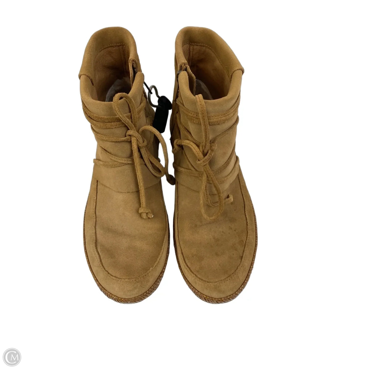 Boots Designer By Ugg In Brown, Size: 10