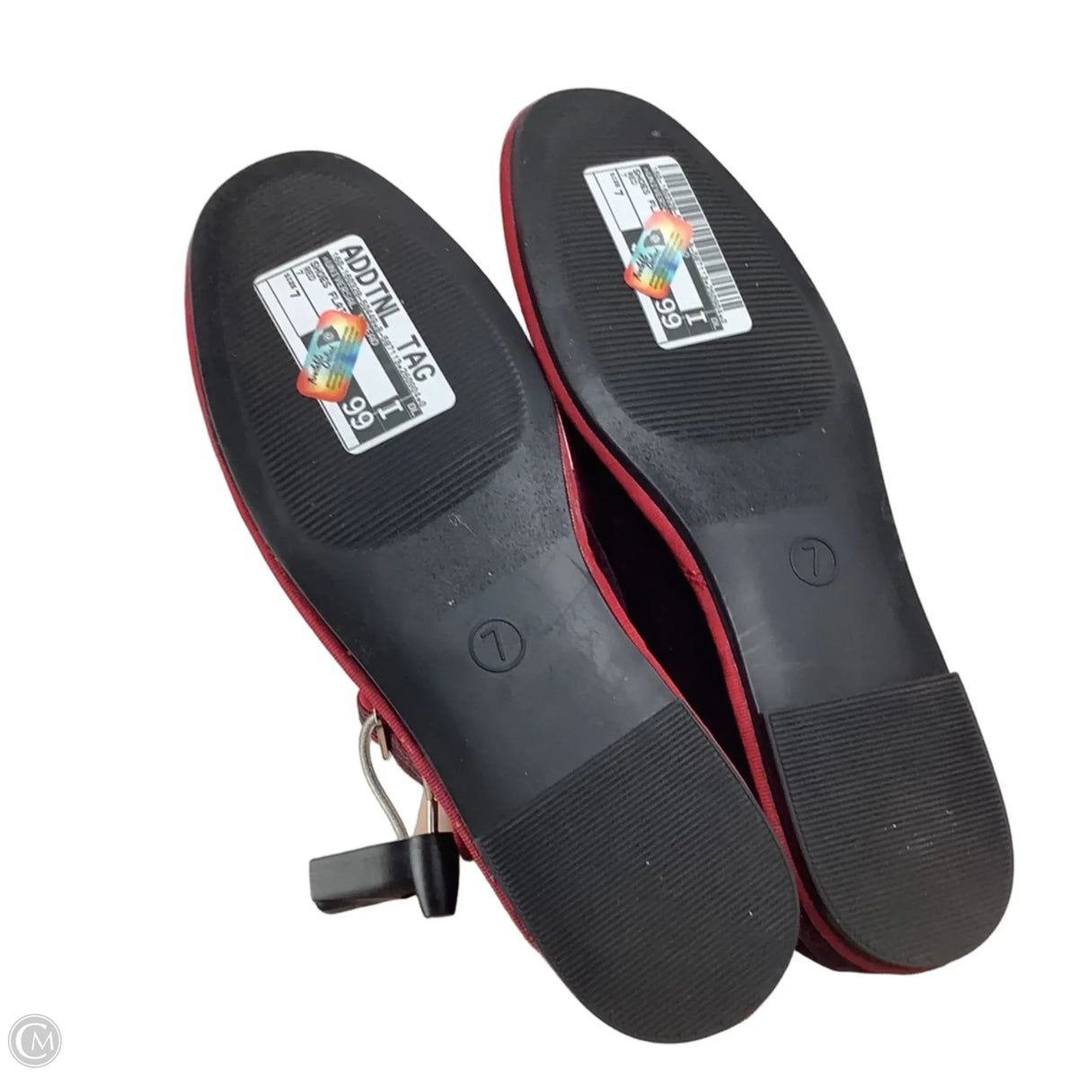Shoes Flats By Universal Thread In Red, Size: 7
