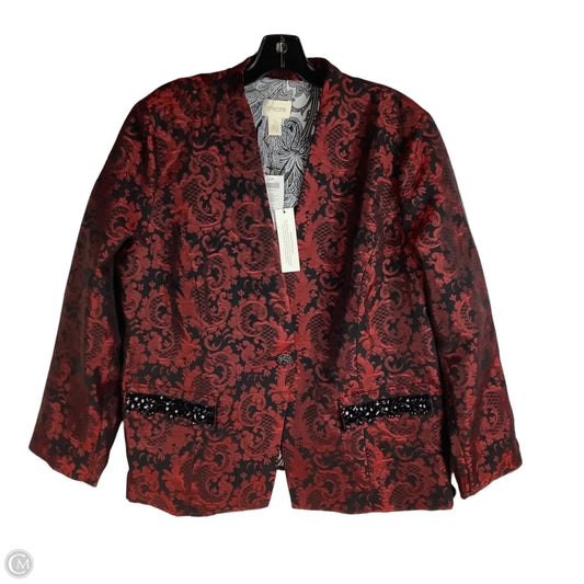 Blazer By Chicos In Red, Size: Xl