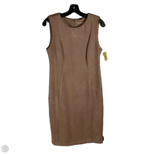 Dress Work By Calvin Klein In Brown, Size: 8