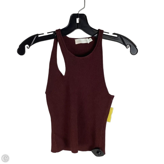 Top Sleeveless By Cmc In Brown, Size: S