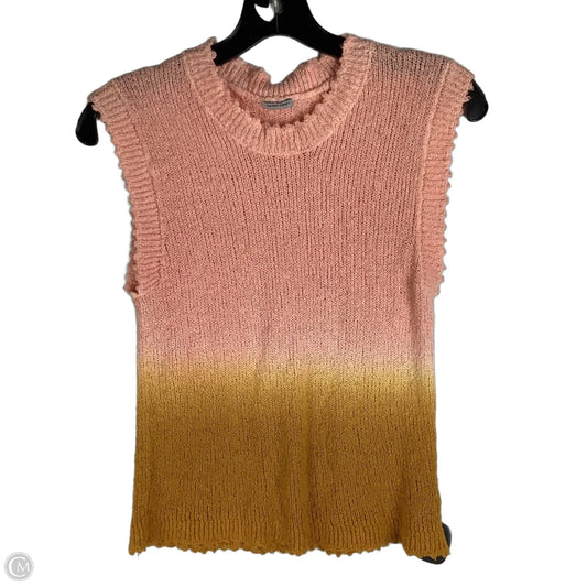 Vest Sweater By Cmc In Pink, Size: Xs