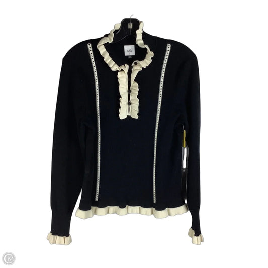 Top Long Sleeve By Cabi In Black, Size: M