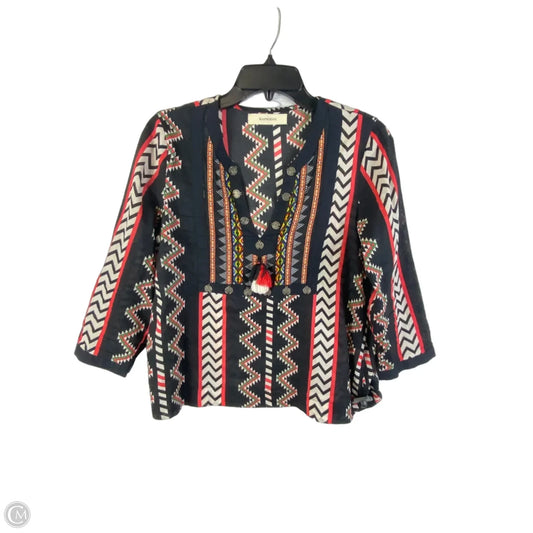 Top Long Sleeve By Cmc In Multi-colored, Size: S