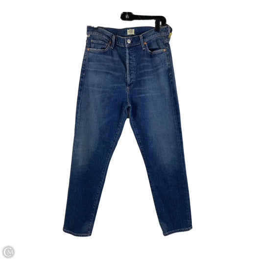 Jeans Straight By Citizens Of Humanity In Blue Denim, Size: 10