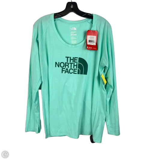 Top Long Sleeve By The North Face In Teal, Size: Xl