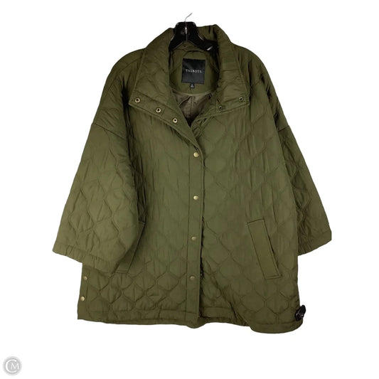 Jacket Puffer & Quilted By Talbots In Green, Size: Xl