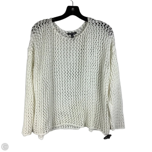 Sweater By Eileen Fisher In White, Size: L