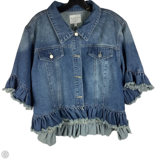 Jacket Denim By Hayden La In Blue Denim, Size: M
