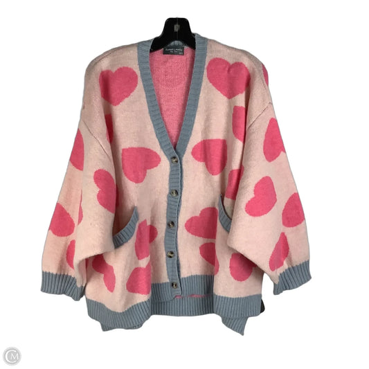 Sweater Cardigan By Sweet Lovely In Pink, Size: M