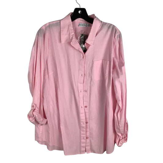 Top Long Sleeve By Kim Rogers In Pink, Size: Xl