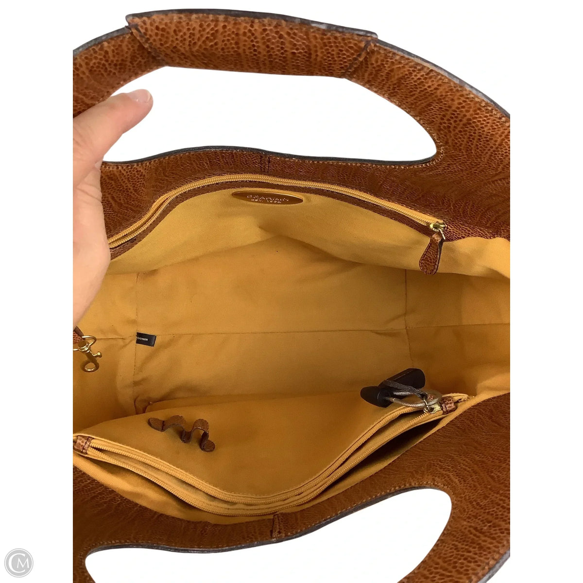 Handbag Designer By Brahmin, Size: Large