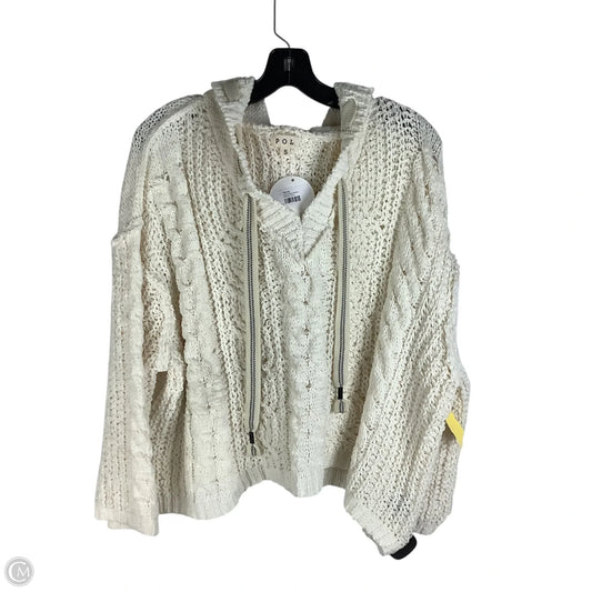 Sweater By Pol In White, Size: S