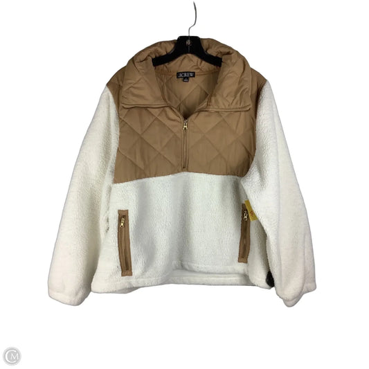 Jacket Fleece By J. Crew In Cream, Size: Xl