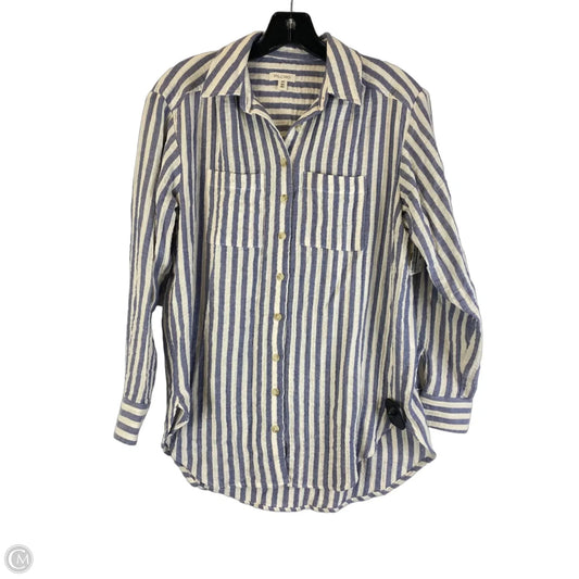 Top Long Sleeve By Pilcro In Striped Pattern, Size: Xxs