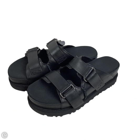 Sandals Designer By Ugg In Black, Size: 8