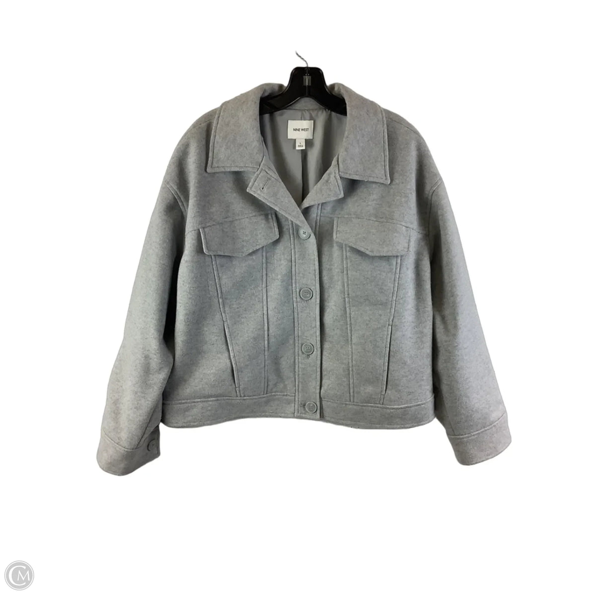 Jacket Other By Nine West In Grey, Size: L