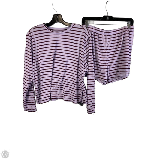Pajama Set By Hanes In Purple, Size: Xl