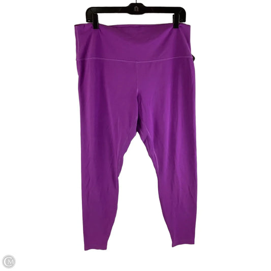 Athletic Leggings By Lululemon In Purple, Size: 16